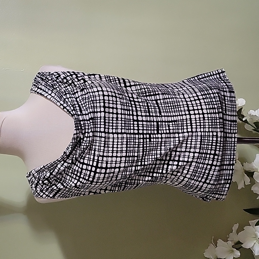 Calvin Klein Black & White Blouse Size M